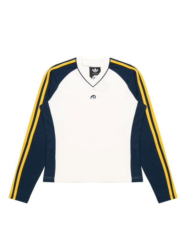 Originals Miaou Long Sleeve V-Neck Raglan Striped Top