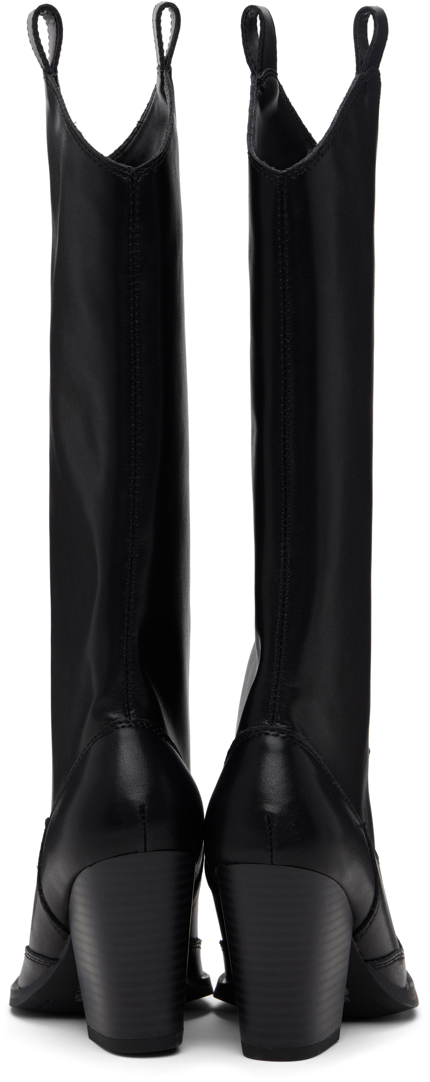 Кецове и обувки Versace Versace Jeans Couture Logo Plaque Tall Boots Черно | E79VA3S12_EZPB68, 1