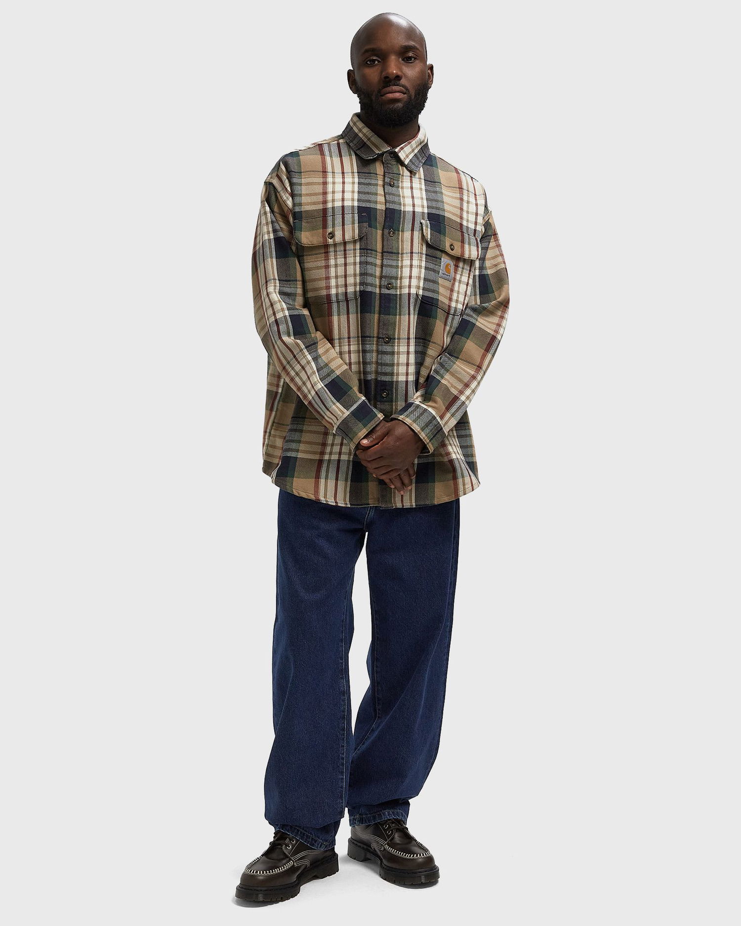 Риза Carhartt WIP Tamblyn Long Sleeve Shirt Бежово | I035332-34V.XX, 1