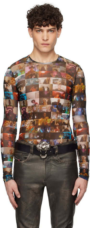 Тениска Diesel Photo Print Long Sleeve T-Shirt Многоцветен | A16475-0IQAK-9XXA, 0