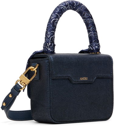 Дамска чанта AMIRI 'MA' Denim Micro Bag Тъмно синьо | AWBGTH1085, 2