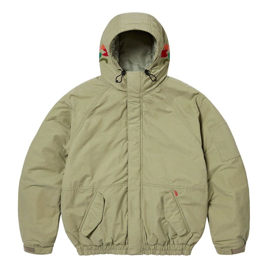Парка Supreme Needlepoint Hooded Down Jacket Зелено | SUP-FW23-157, 0