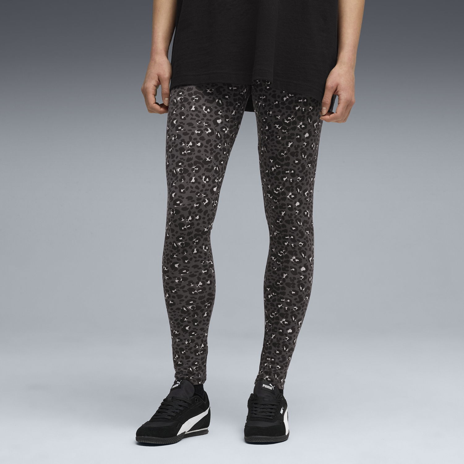 Клинове Puma Essentials Animal Print Leggings Сиво | 688085_01, 1