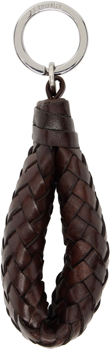 Ключодържатели LEMAIRE Lemaire Chevron Leather Keychain Кафяво | SL0059 LL0110, 0