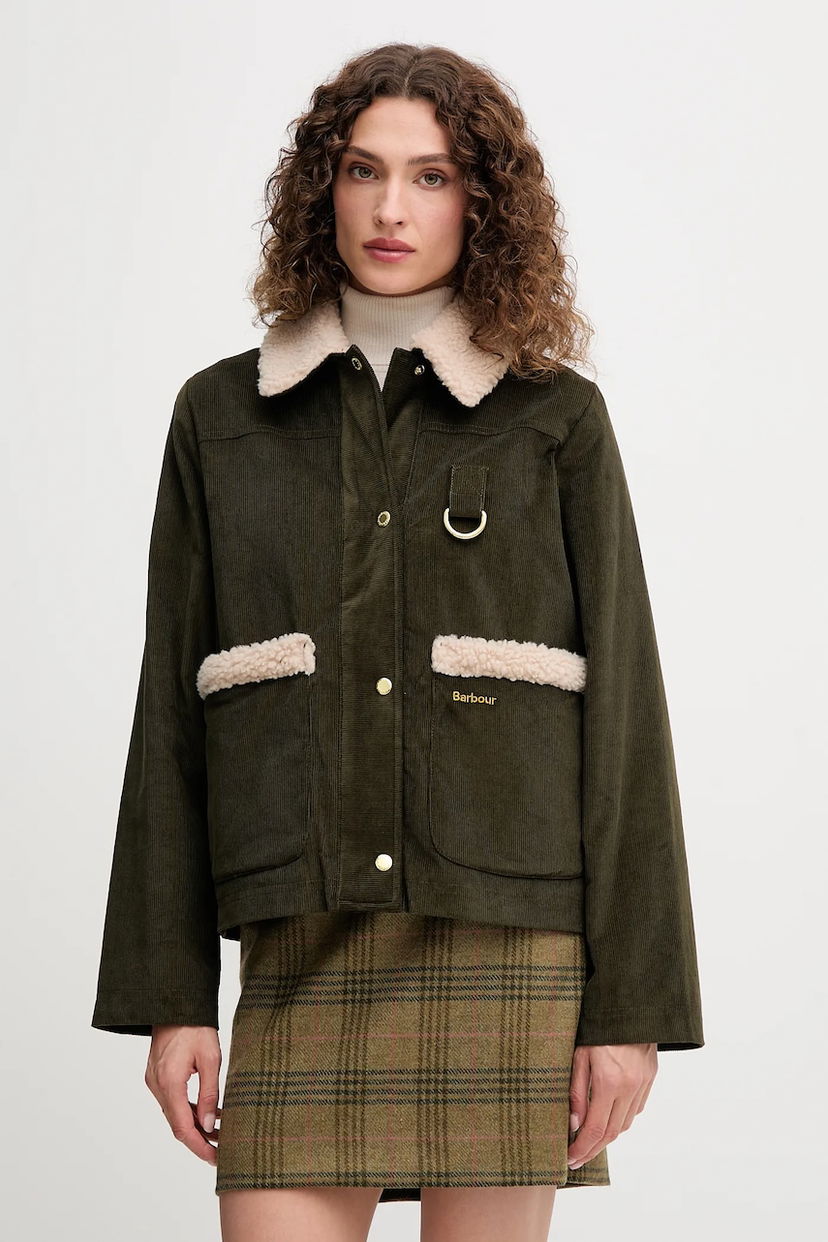 Яке Barbour Barbour Tabitha Oversize Corduroy Jacket Зелено | LCA0366