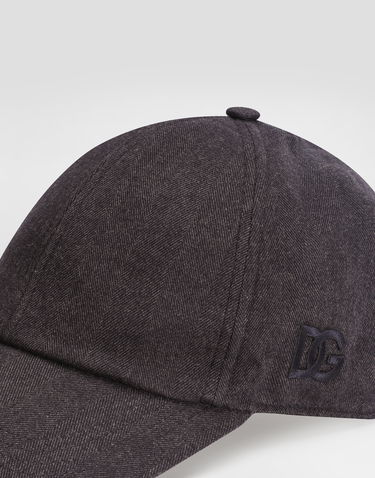 Шапка с козирка Dolce & Gabbana Dolce & Gabbana Chevron Flannel Baseball Cap Сиво | GH886ZFCTABS8030, 2