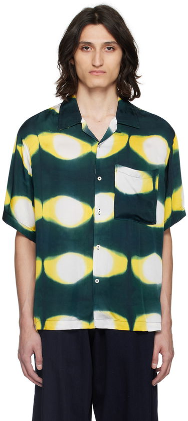 Риза Universal Works Universal Works Hand-Dyed Resort Shirt Зелено | 30187, 0
