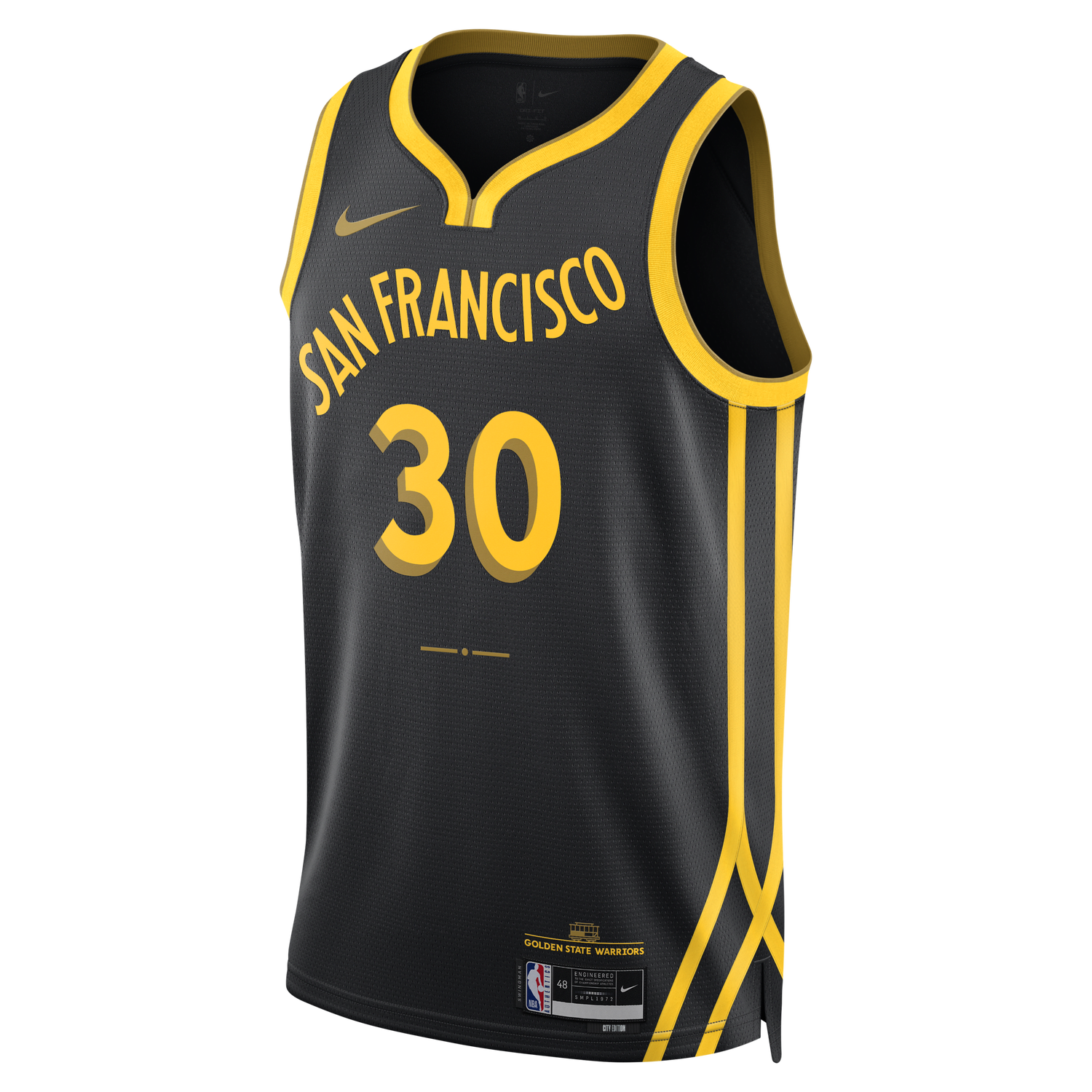 Фланелка Nike Dri-FIT NBA Swingman Stephen Curry Golden State Warriors City Edition 2023/24 Jersey Черно | DX8502-011, 0