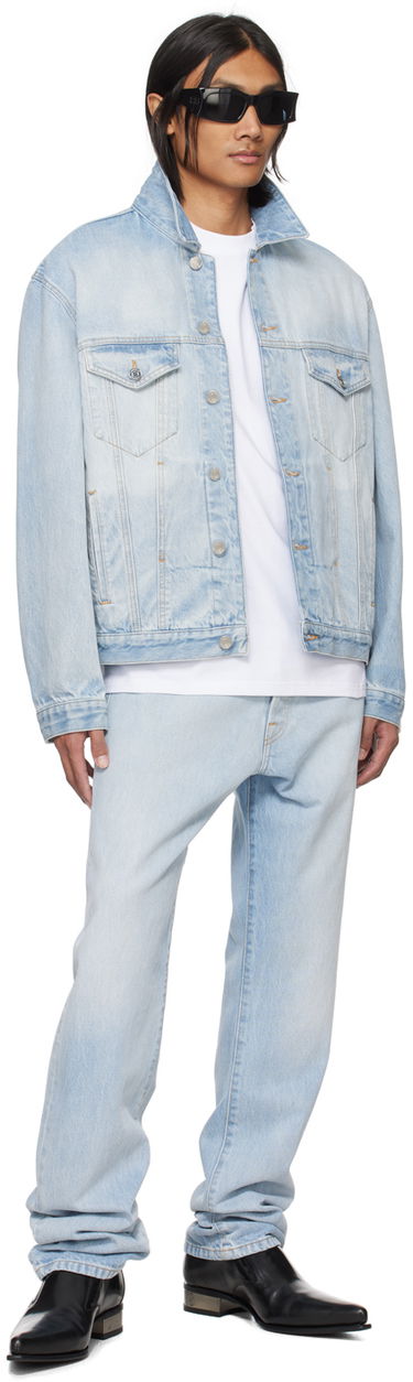 Яке VETEMENTS VTMNTS Embroidered Denim Jacket Синьо | VL20JA560L, 3