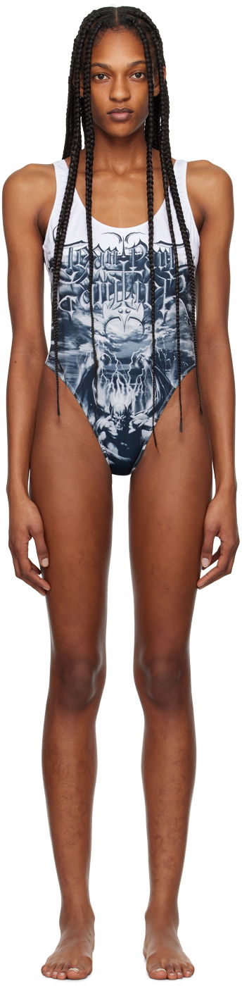 Бански Jean Paul Gaultier Jean Paul Gaultier 'The Diablo' One-Piece Swimsuit Многоцветен | 24/25-F-MB012-J539-0100, 0