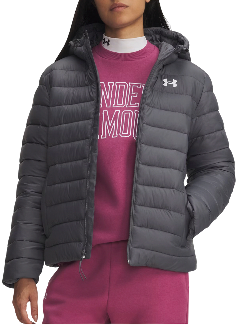 Пухо яке Under Armour Sportswear Insulate Puffer Jacket with Hood Сиво | 6006353-025