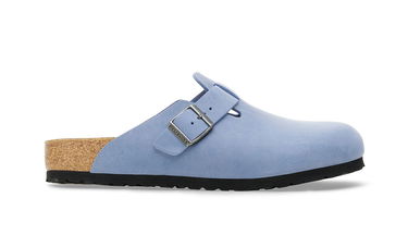 Кецове и обувки Birkenstock Boston Natural Leather Oiled Regular Fit Clog Синьо | 1028225, 2