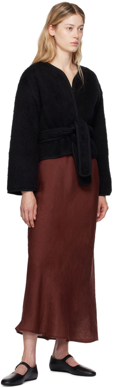 Pокля Baserange Maxi Linen Dress Бургунди | DRDY-LI-AU24, 3