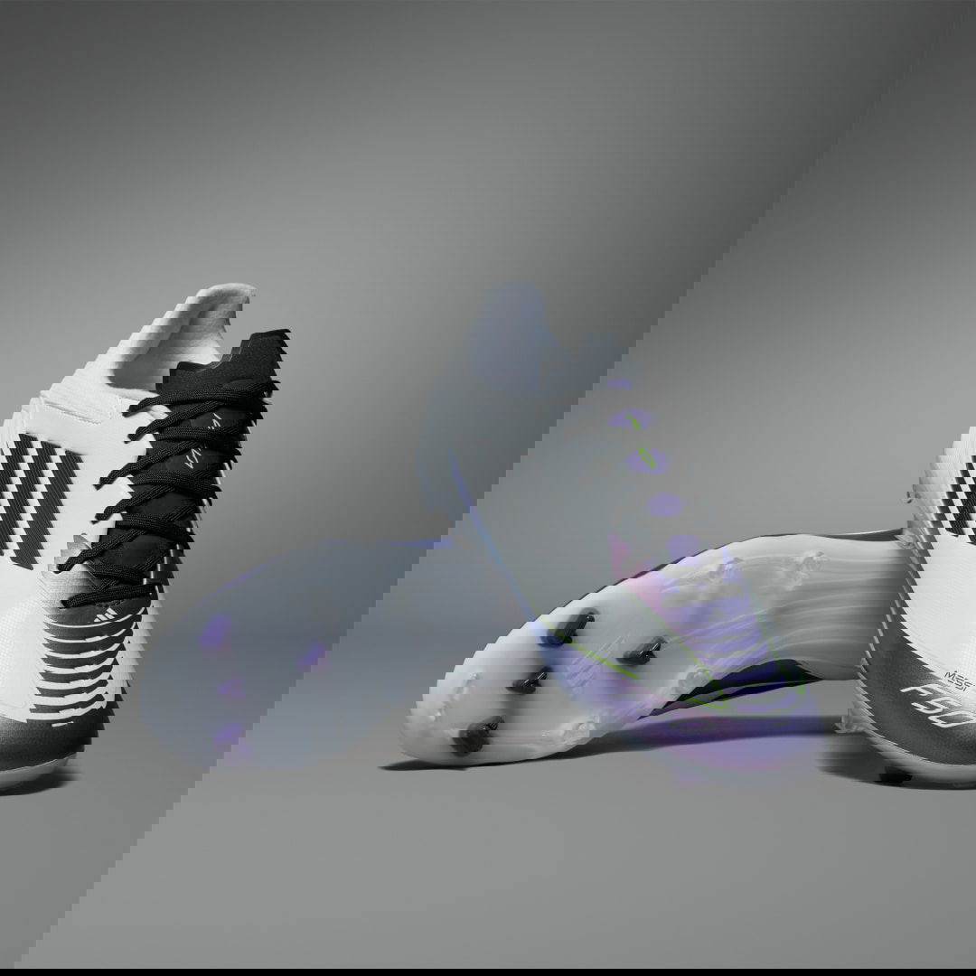 Кецове и обувки adidas Performance F50 League Messi Firm/Multi-Ground Бяло | IE9073, 0