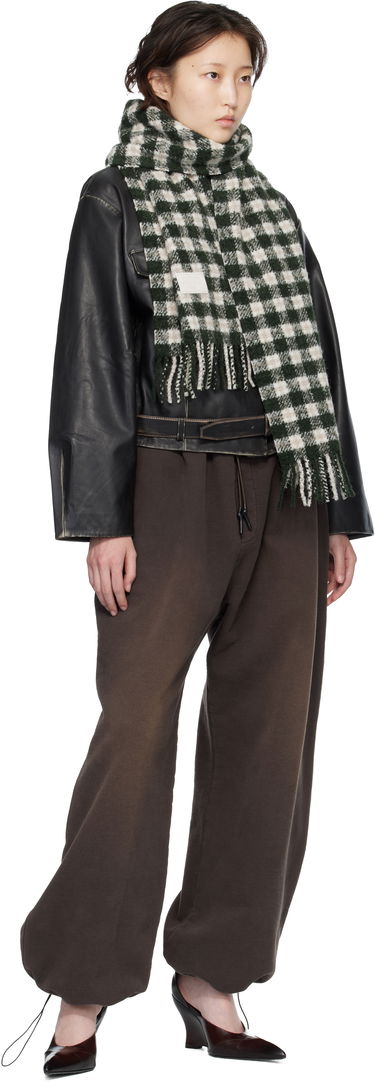 Шал Acne Studios Checked Logo Scarf Бежово | CA0414-, 1
