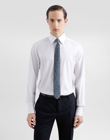 Аксесоари Dolce & Gabbana Dolce & Gabbana Martini Jacquard Micro-design Logo Tie Тъмно синьо | GT149EG0WU1X0800, 1