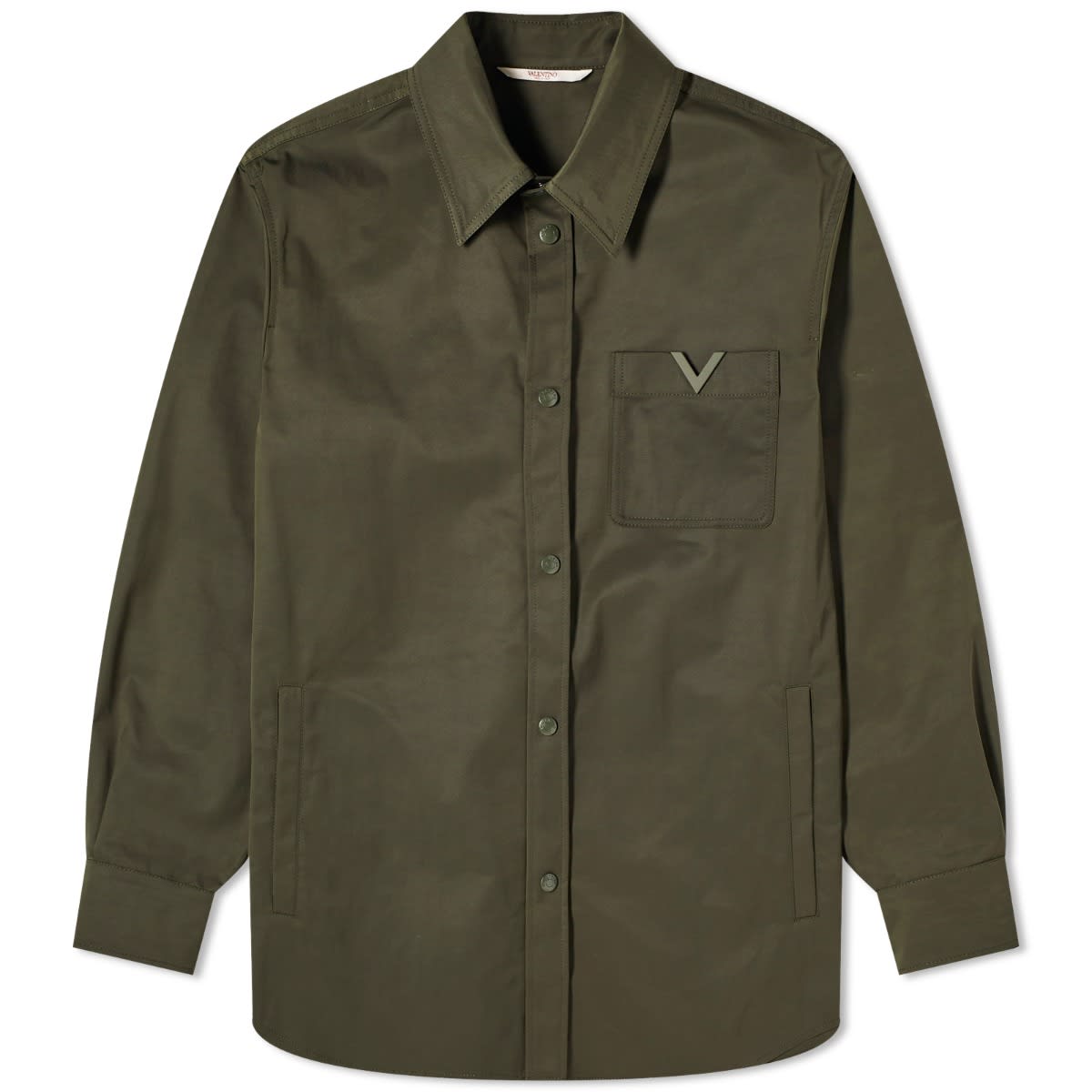 Риза Valentino V Logo Overshirt Зелено | 4V3CIA9ACKV-L90, 0