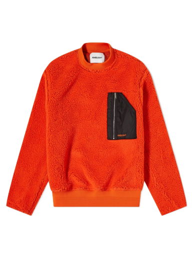 Пуловер Ambush Pocket Polar Fleece Crewneck Червено | BMEA013F21FAB0012222