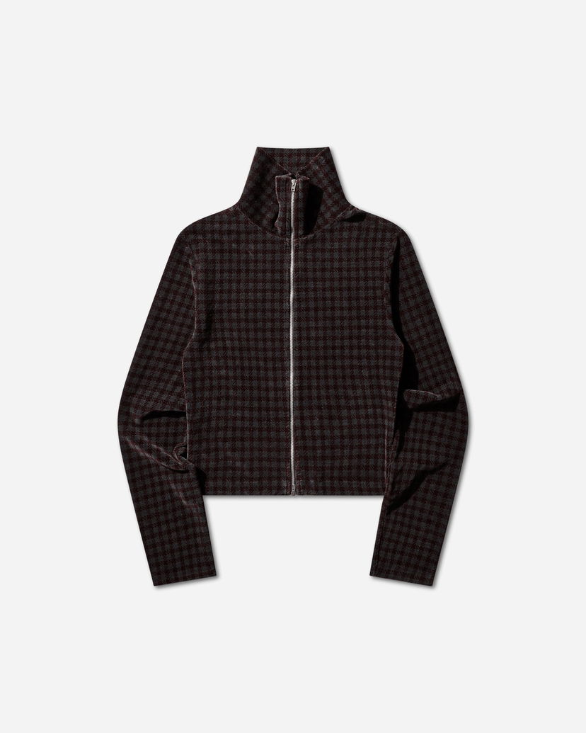 Пуловер OUR LEGACY Cropped High Neck Houndstooth Slim Zip Longsleeve Многоцветен | W2266SMH 001