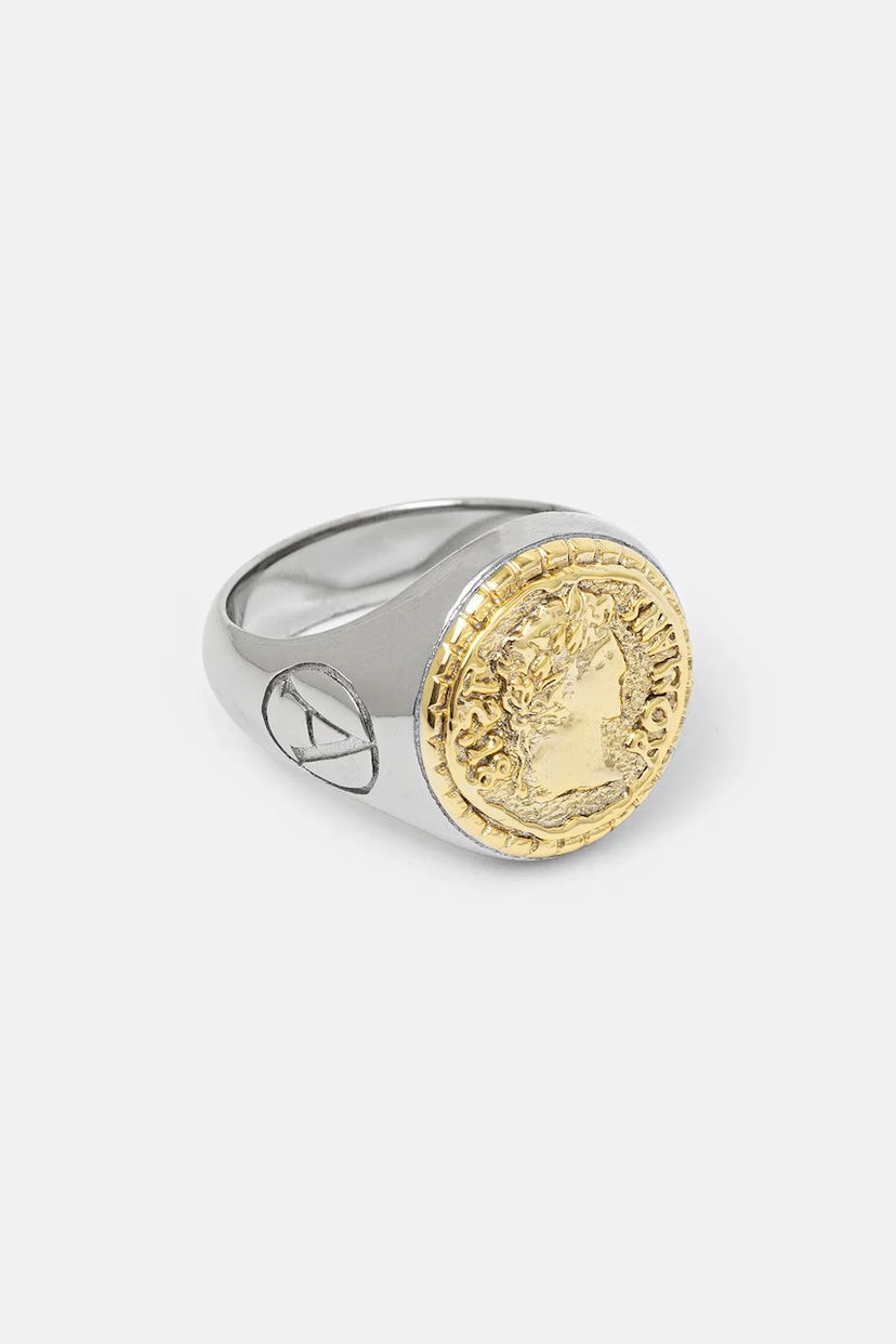 Пръстен Aries Aries Signet Ring Металик | AR9020303