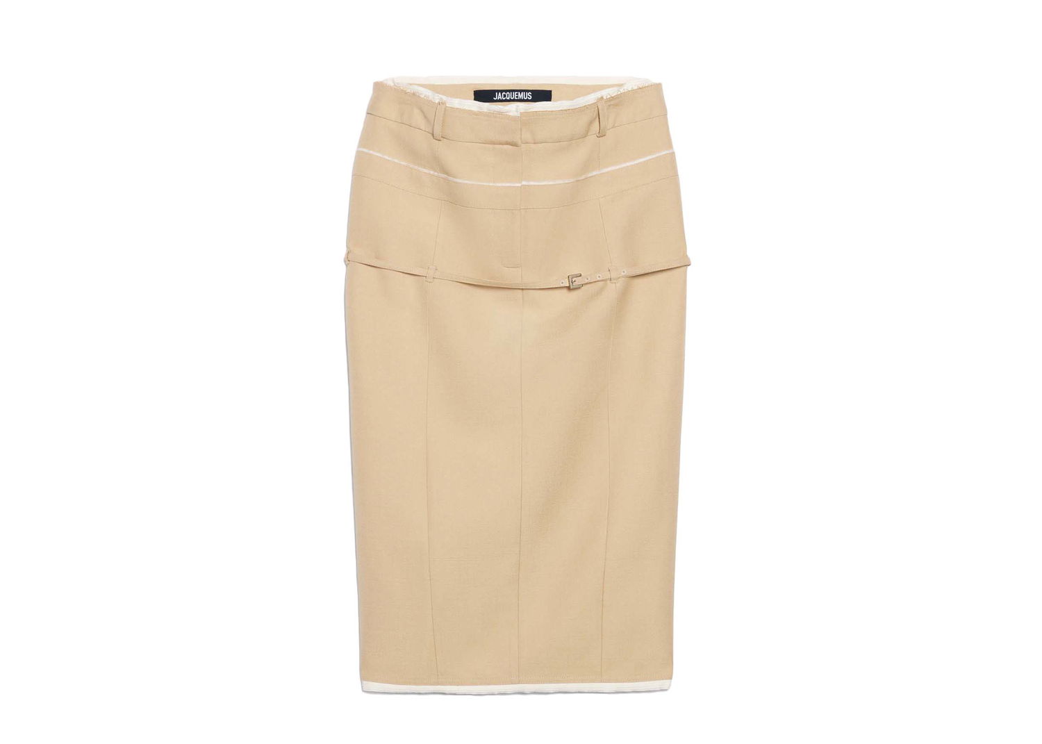 Пола Jacquemus La Jupe Caraco Skirt Бежово | 233SK038-1359-150, 0