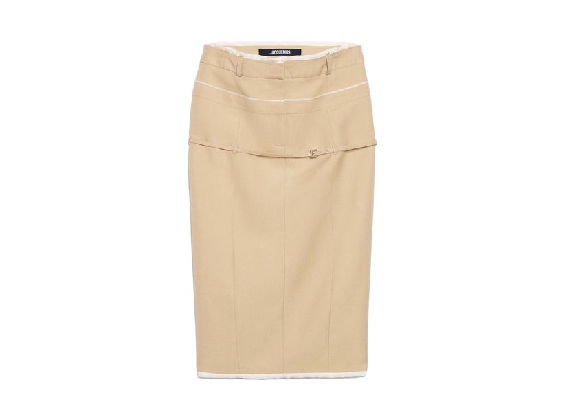 Пола Jacquemus La Jupe Caraco Skirt Бежово | 233SK038-1359-150