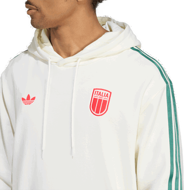 Суитчър adidas Performance Italy Hoodie Бяло | JW9731, 4