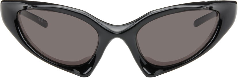 Слънчеви очила Balenciaga Runner Cat Black Sunglasses Черно | BB0352S-001