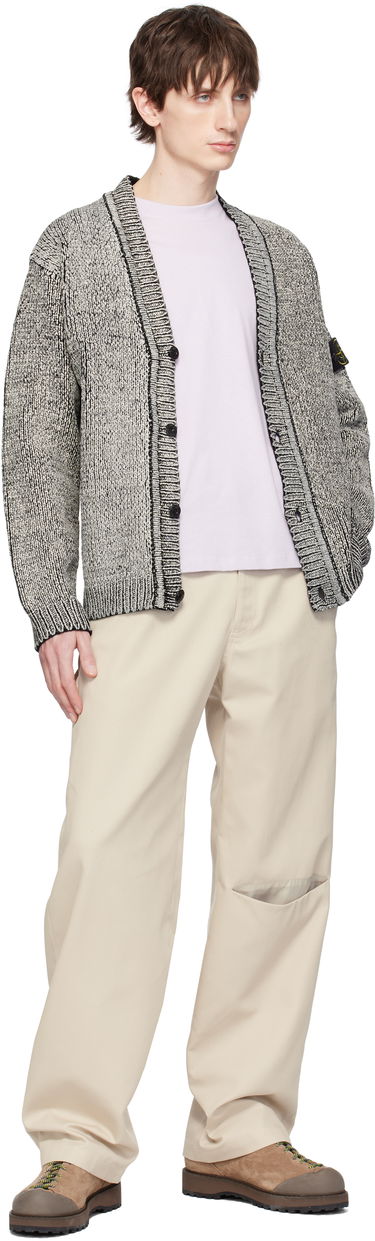 Пуловер Stone Island Stone Island Cotton Chenille Cardigan Сиво | K1S15 5100047 S00Z1, 4