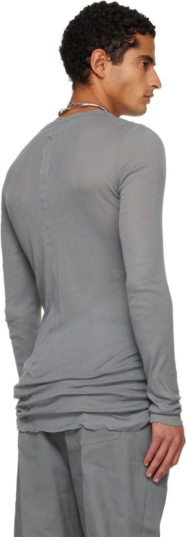 Тениска Rick Owens Rick Owens Concordians Rib Long-Sleeve T-shirt Сиво | RU02E1250 MR, 2