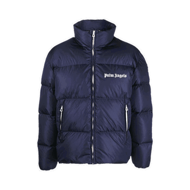 Пухо яке Palm Angels Classic Track Down Jacket Тъмно синьо | PMED019F22FAB0014601, 0