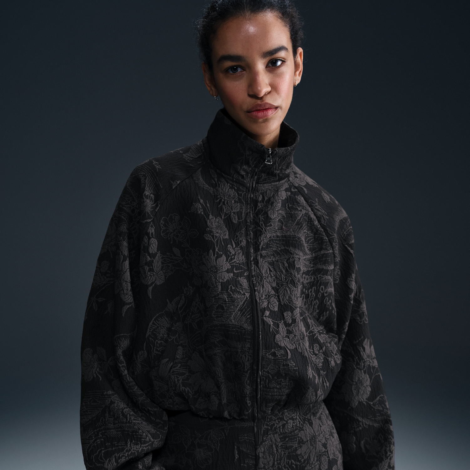 Комплект Nike Loose Fit Jacquard Track Jacket Nike Sportswear Collection Черно | HF9579-010, 0