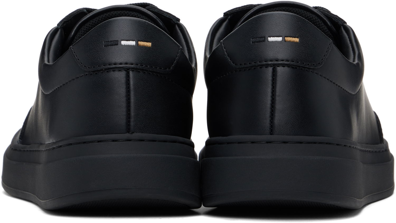 Кецове и обувки BOSS BOSS Coated-Leather Logo Черно | 50536504, 1