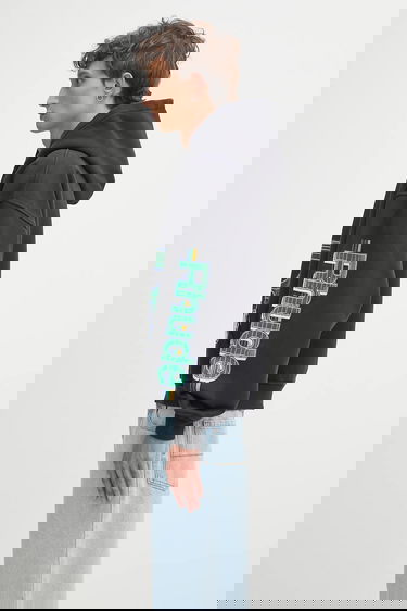 Суитчър Rhude Rhude Roadway Racing Hoodie Черно | RHPF25HO08012, 4