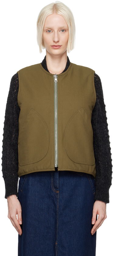 Жилетка YMC Wyatt Reversible Vest Зелено | Q5XAO, 0