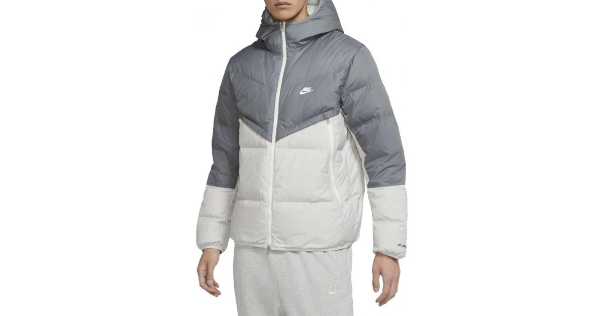 Пухо яке Nike Hooded Down-Filled Jacket Сиво | dd6795-077, 1