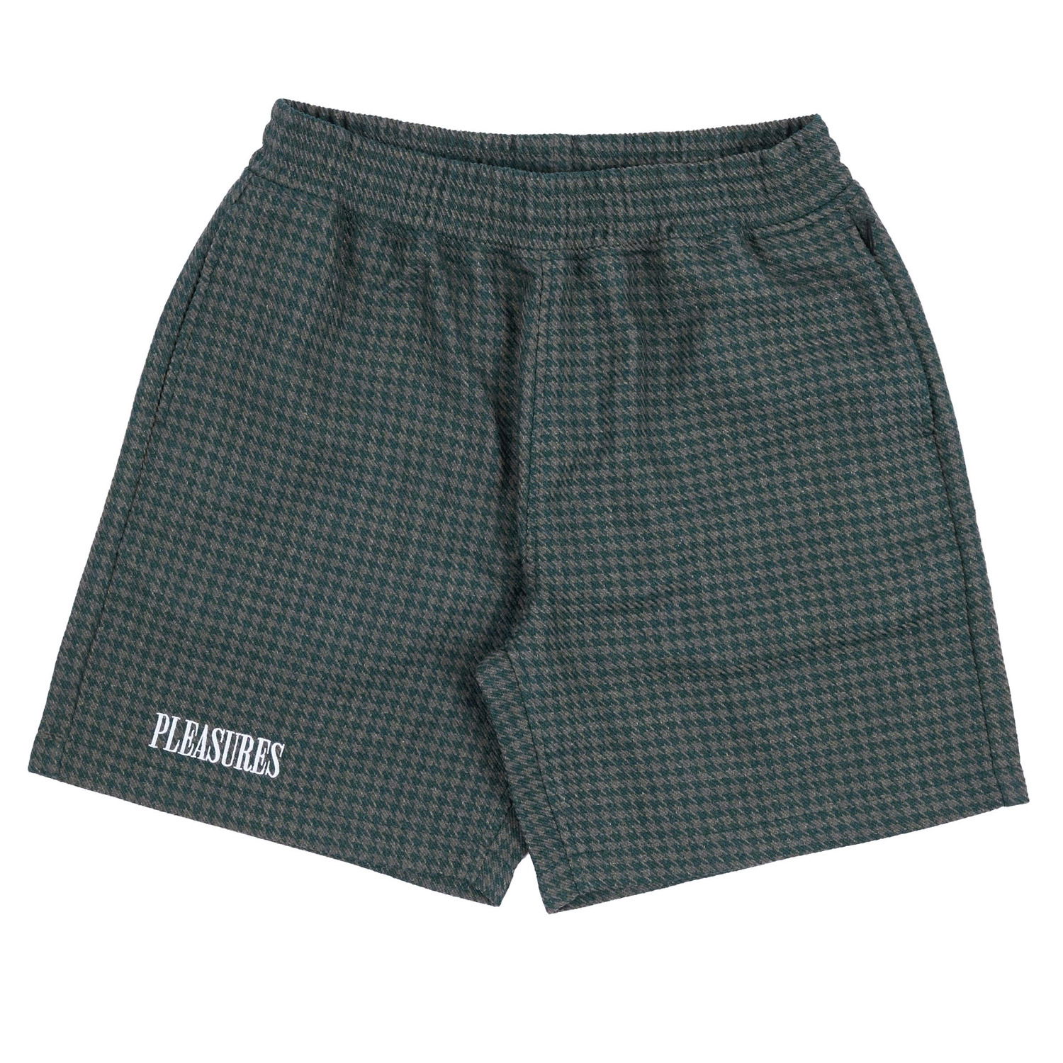 Къси панталони Pleasures Intercept Houndstooth Shorts Зелено | P23F007-FOREST GREEN, 0