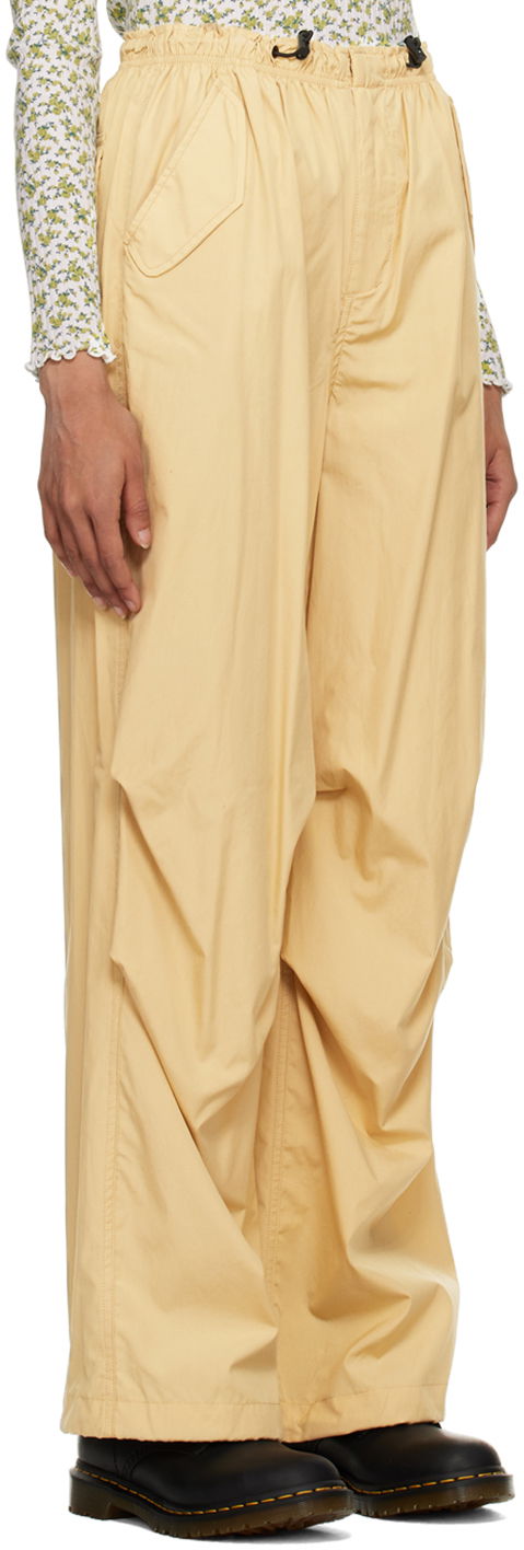 Панталони rag & bone Becky Wide Leg Trousers Жълто | WAW22H70144614, 1
