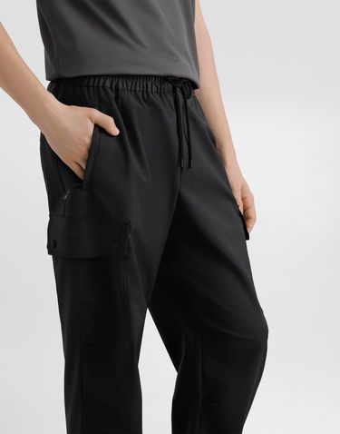 Карго панталони Dolce & Gabbana Dolce & Gabbana Wool Canvas Cargo Trousers Черно | GP14PTFURK8N0542, 2