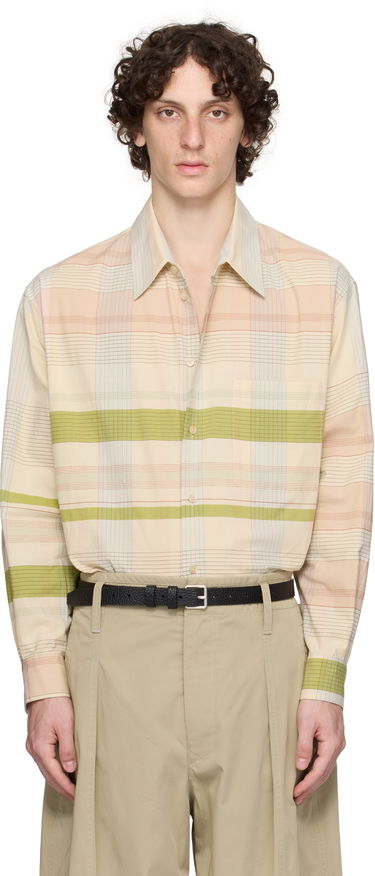 Риза LEMAIRE Lemaire Relaxed Plaid Shirt Бежово | SH1176 LF1396, 0