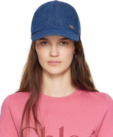 Шапка с козирка CHLOÉ Chloé 'The Chloé' Iconic Denim Baseball Cap Синьо | CHC25SD019GDN, 0