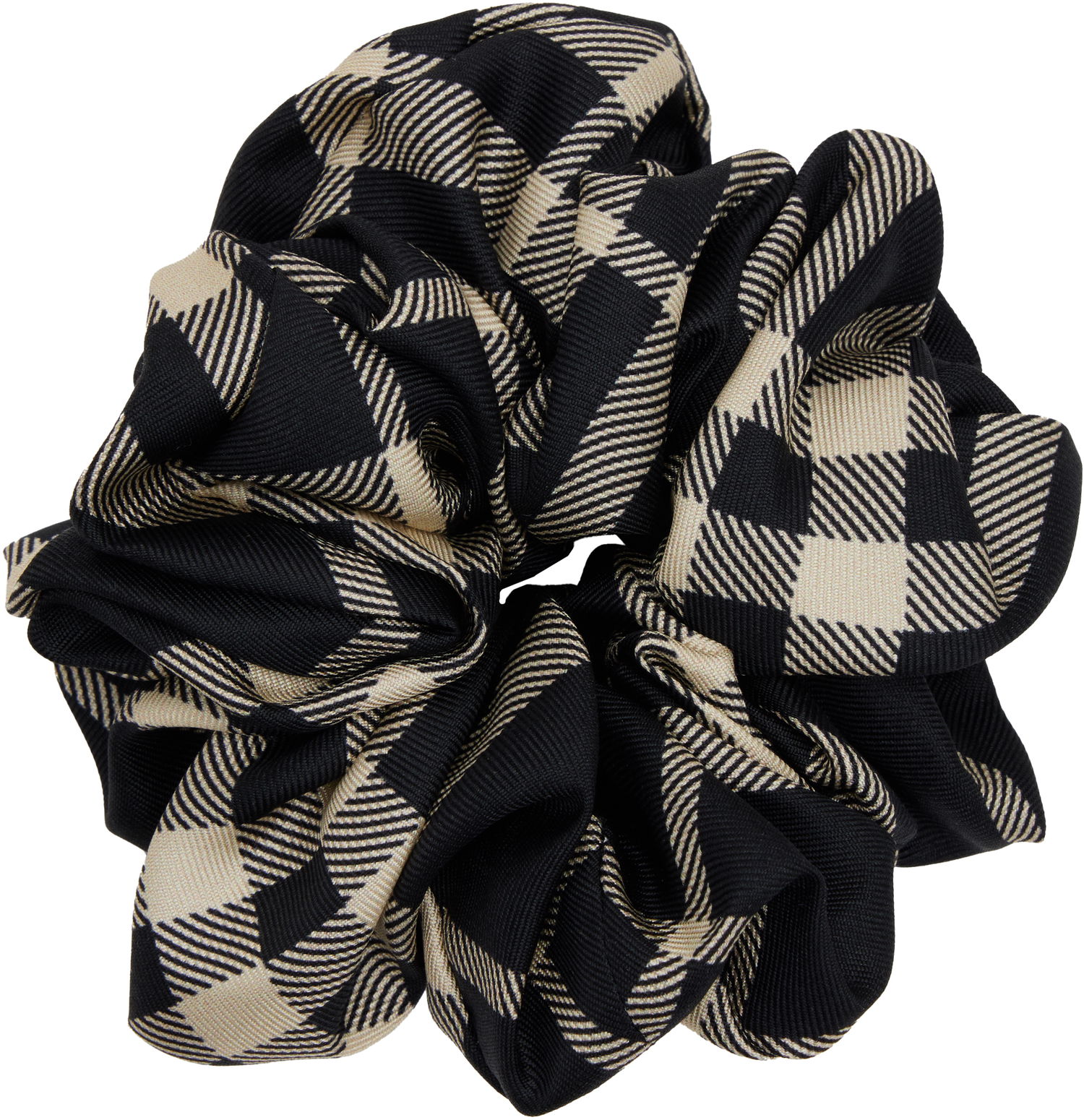 Шал Burberry Burberry Check Silk Scrunchie Черно | 8110932, 1