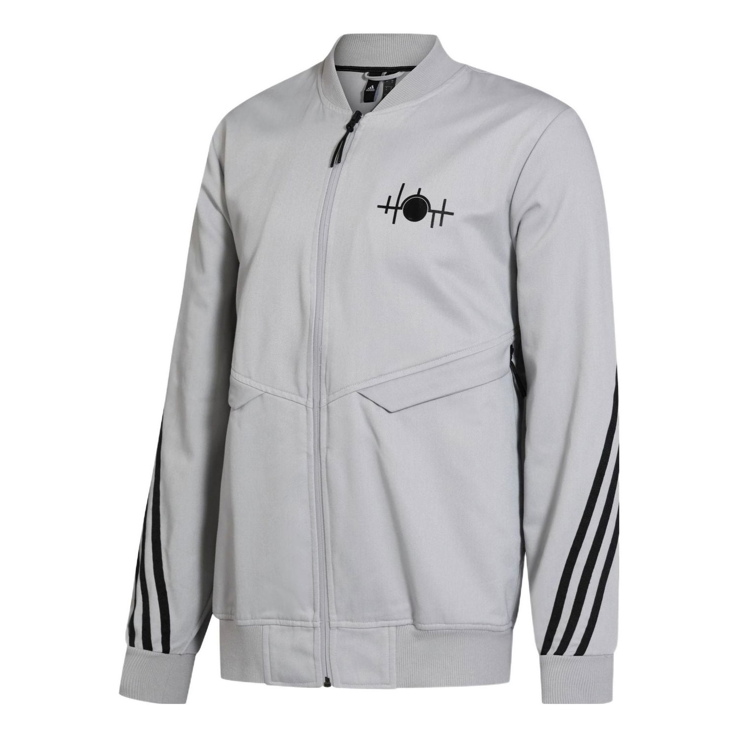 Яке бомбър adidas Originals Safin Logo Track Top Сиво | GN6884, 0