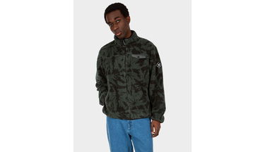 Яке Irie Daily Insaneia Leaf Pattern Fleece Jacket Зелено | 910D116-464, 3