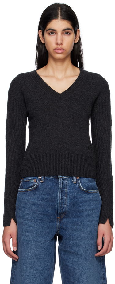 Пуловер rag & bone Pierce V-Neck Sweater Сиво | WAS22HS029CA29, 0