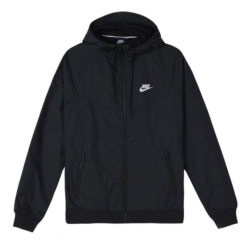 Ветровка Nike Windrunner Hooded Woven Windbreaker Jacket Черно | 727325-010