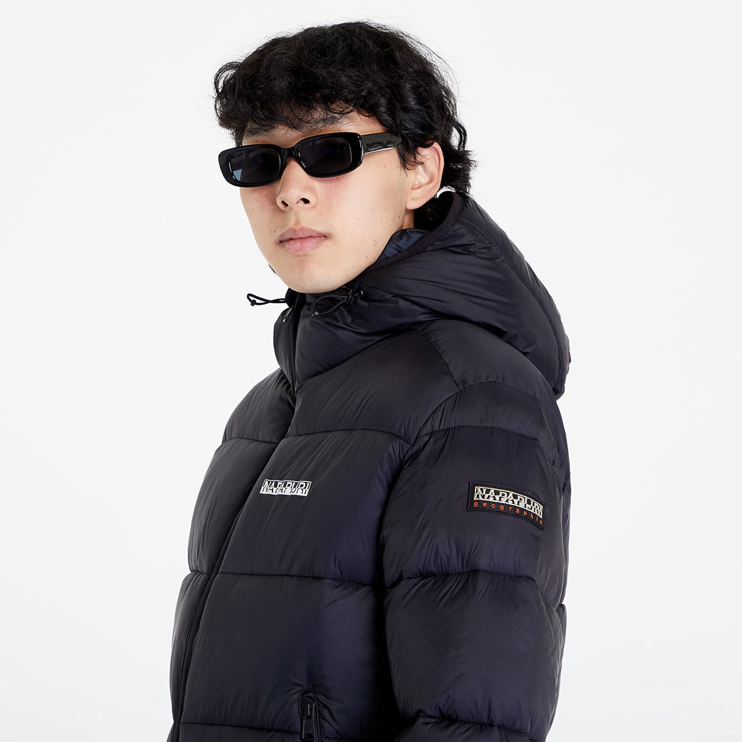 Пухо яке Napapijri A-Suomi Hooded Jacket 1 Черно | NP0A4GJE0411, 1