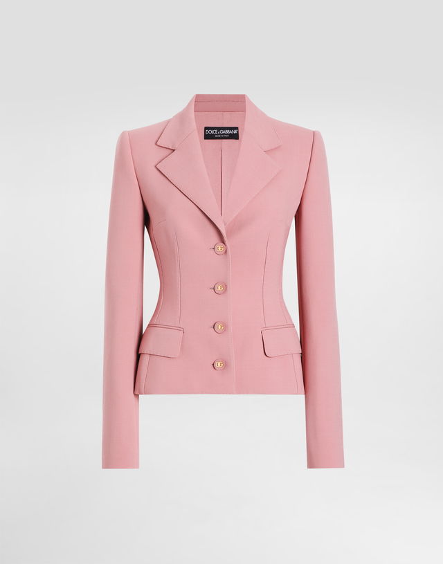 Dolce & Gabbana Single-Breasted Wool Crepe Dolce Jacket
