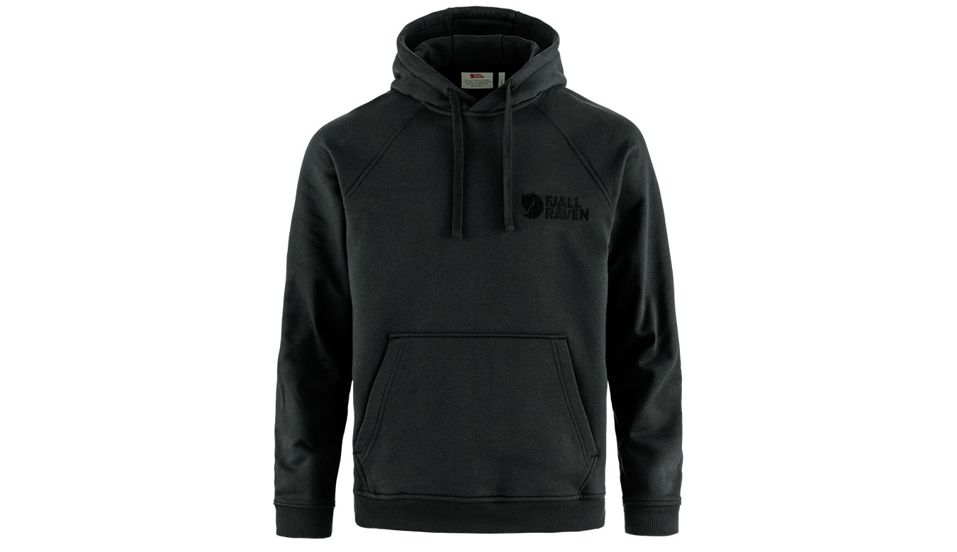 Суитчър FJÄLLRÄVEN Classic Pullover Hoodie with Drawstring Hood and Kangaroo Pocket Черно | F12600231-550, 1