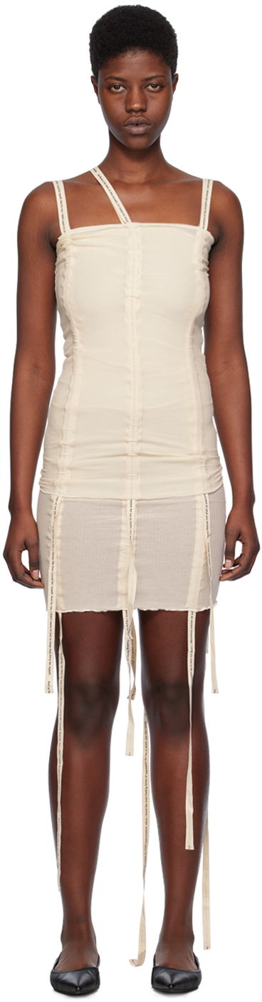 Pокля Baserange Strap Tank Top Dress Бежово | TOHS-RB-SP24, 0